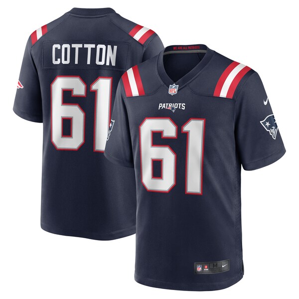 Lester Cotton Sr. New England Patriots Nike Team Game Jersey - Navy