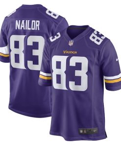 Jalen Nailor Minnesota Vikings Nike Game Player Jersey - Purple