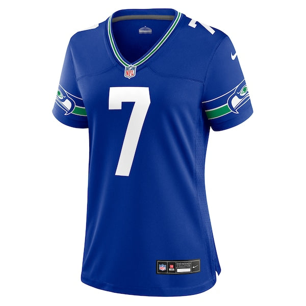 Geno Smith Seattle Seahawks Nike Women's Player Jersey - Royal/Navy - Image 3