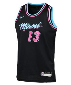 Alternative view of Bam Adebayo Miami Heat Nike Youth 2025/26 City Edition Swingman Jersey - Black