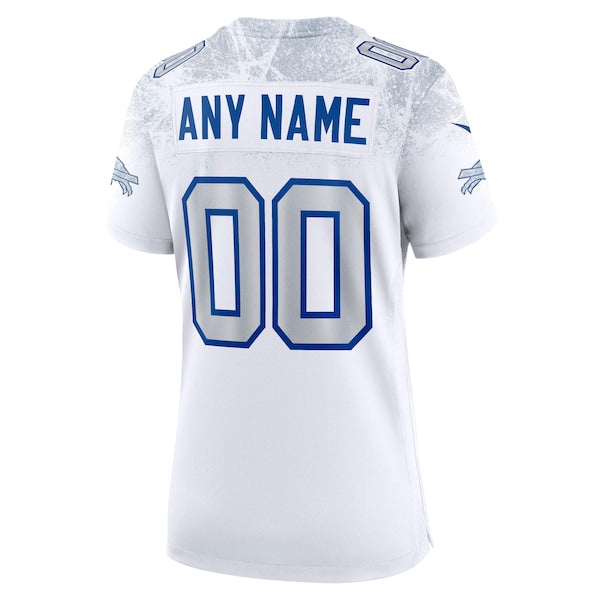 Buffalo Bills Nike Women's 2025 Rivalries Collection Custom Game Jersey - White/Royal - Image 4