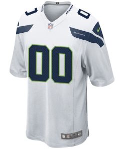 Alternative view of Seattle Seahawks Nike Custom Game Jersey - White