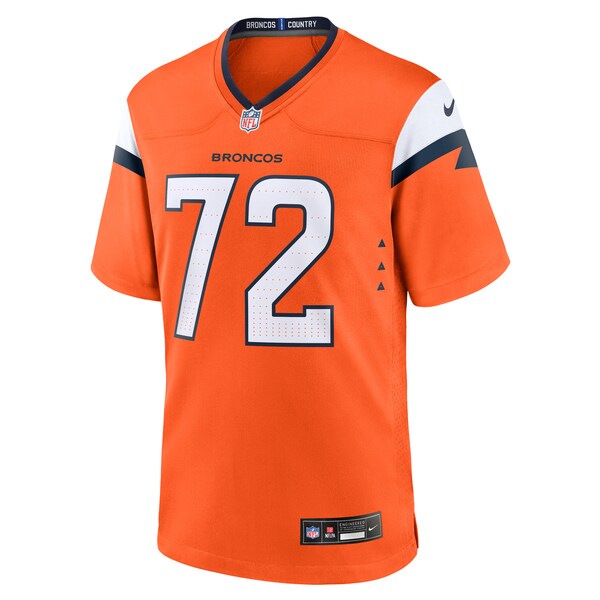Garett Bolles Denver Broncos Nike Team Game Jersey - Orange - Image 3