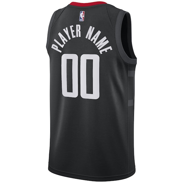 Houston Rockets Nike Swingman Custom Jersey Black - Statement Edition - Image 4