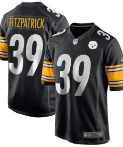 Alternative view of Minkah Fitzpatrick Pittsburgh Steelers Nike Game Jersey - Black/White