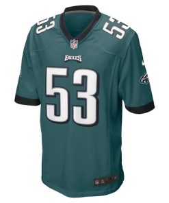 Alternative view of Shaquille Leonard Philadelphia Eagles Nike  Game Jersey - Midnight Green