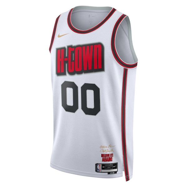 Houston Rockets Nike Unisex 2024/25 Custom Swingman Jersey - City Edition - White - Image 2