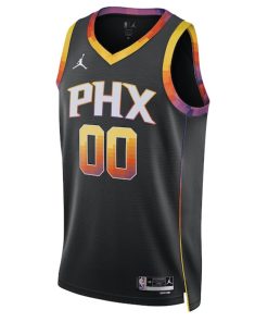 Alternative view of Phoenix Suns Jordan Brand Unisex 2022/23 Swingman Custom Jersey - Statement Edition - Black