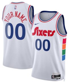 Philadelphia 76ers Nike Unisex 2024/25 Custom Swingman Jersey - City Edition - White