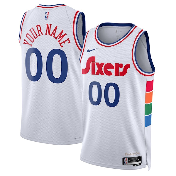 Philadelphia 76ers Nike Unisex 2024/25 Custom Swingman Jersey - City Edition - White
