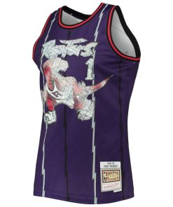 Alternative view of Tracy McGrady Toronto Raptors 1998/99 Hardwood Classics NBA 75th Anniversary Diamond Swingman Jersey - Purple