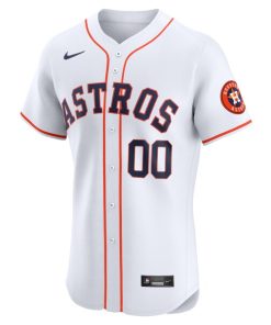 Alternative view of Houston Astros Nike Home Elite Custom Jersey - White