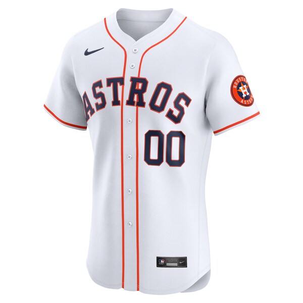Houston Astros Nike Home Elite Custom Jersey - White - Image 2