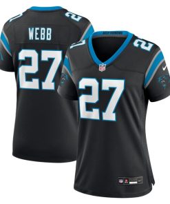 Sam Webb Carolina Panthers Nike Women's Team Game Jersey -  Black
