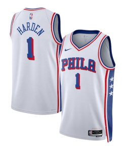 James Harden Philadelphia 76ers Nike Unisex Swingman Jersey - Association Edition - White