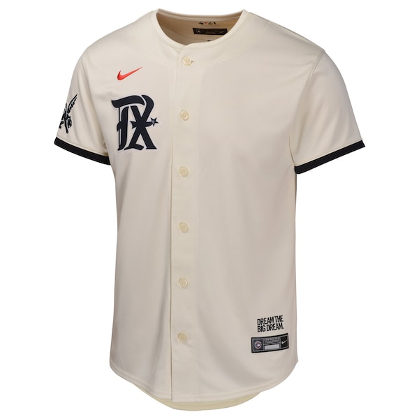 Texas Rangers Nike Youth City Connect Limited Jersey - Natural - Image 3