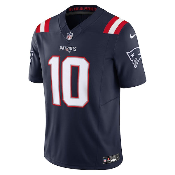 Mac Jones New England Patriots Nike Vapor F.U.S.E. Limited Jersey - Navy - Image 2