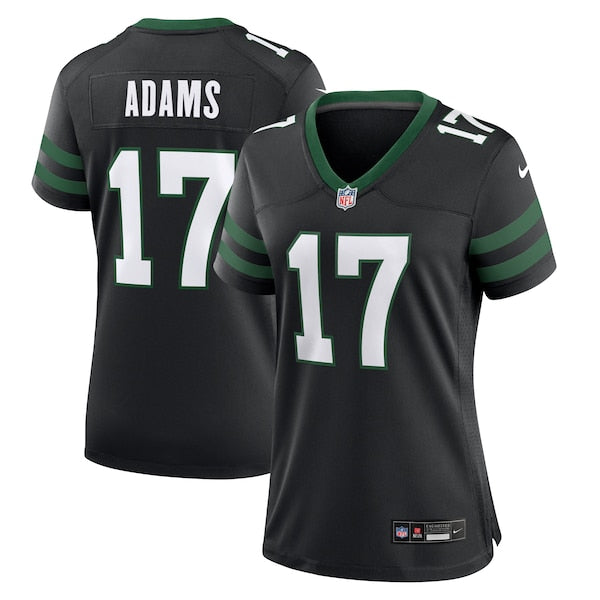 Davante Adams New York Jets Nike Women's Alternate Game Jersey - Legacy Black/White/Green - Image 2