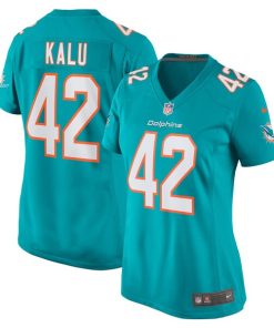 Joshua Kalu Miami Dolphins Nike Women's Team Game Jersey -  Aqua