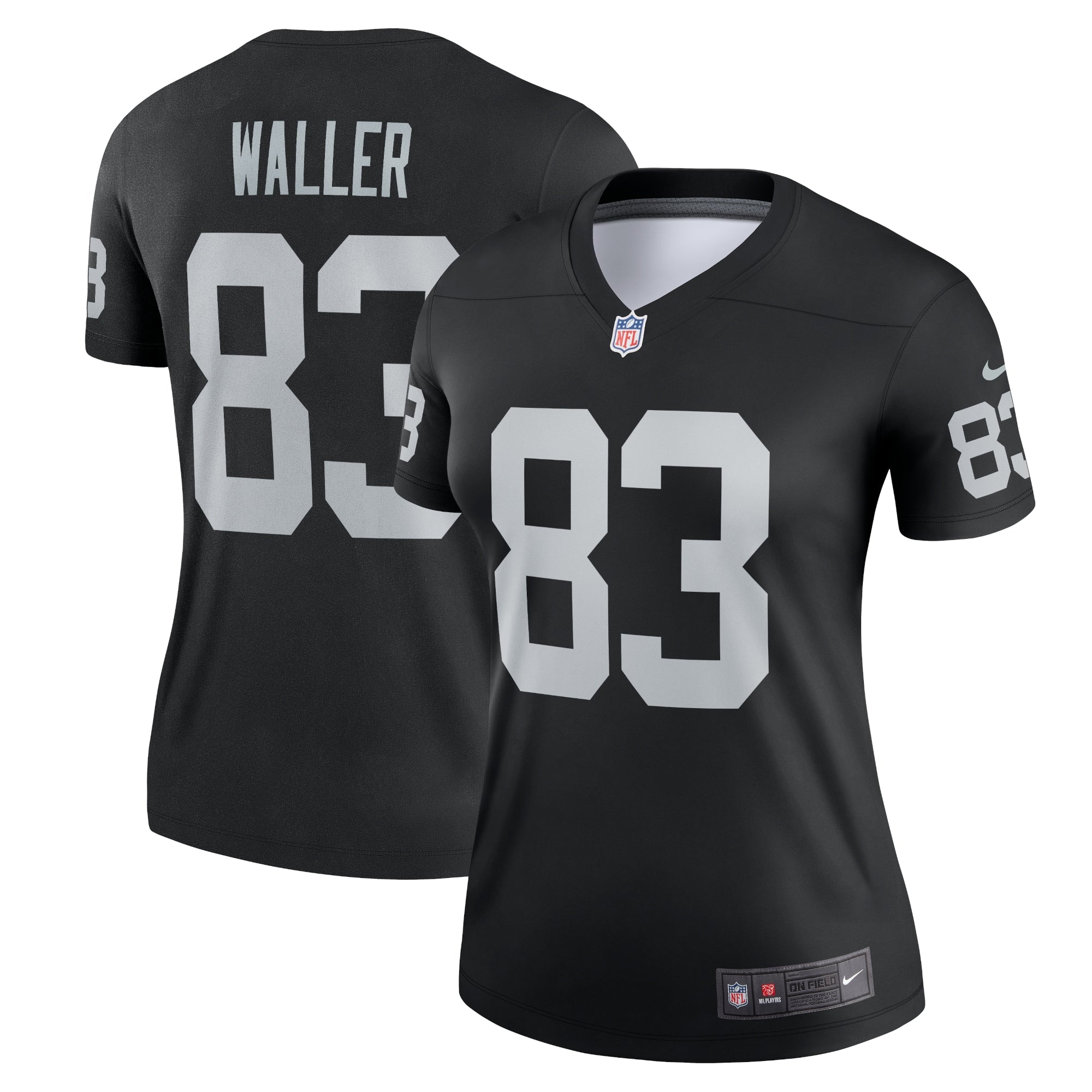 Darren Waller Las Vegas Raiders Nike Women's Alternate Legend Jersey - White/Black - Image 6