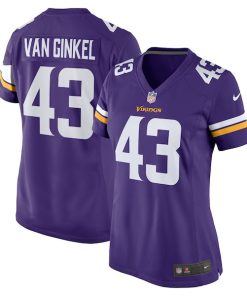 Andrew Van Ginkel Minnesota Vikings Nike Women's Team Game Jersey -  Purple