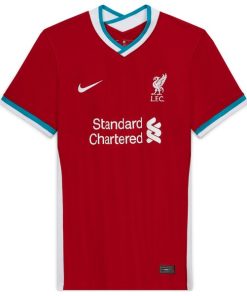 Alternative view of Thiago Alcantara Liverpool Nike Women's 2020/21 Home Replica Player Jersey - Red