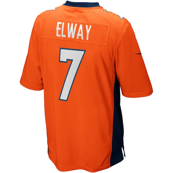 John Elway Denver Broncos Nike Game Retired Player Jersey - Orange/Navy - Image 4