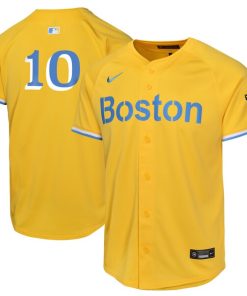 Trevor Story Boston Red Sox Nike Youth City Connect Limited Player Jersey - Gold