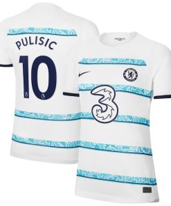 Christian Pulisic Chelsea Nike Women's 2022/23 Away Breathe Stadium Replica Player Jersey - White
