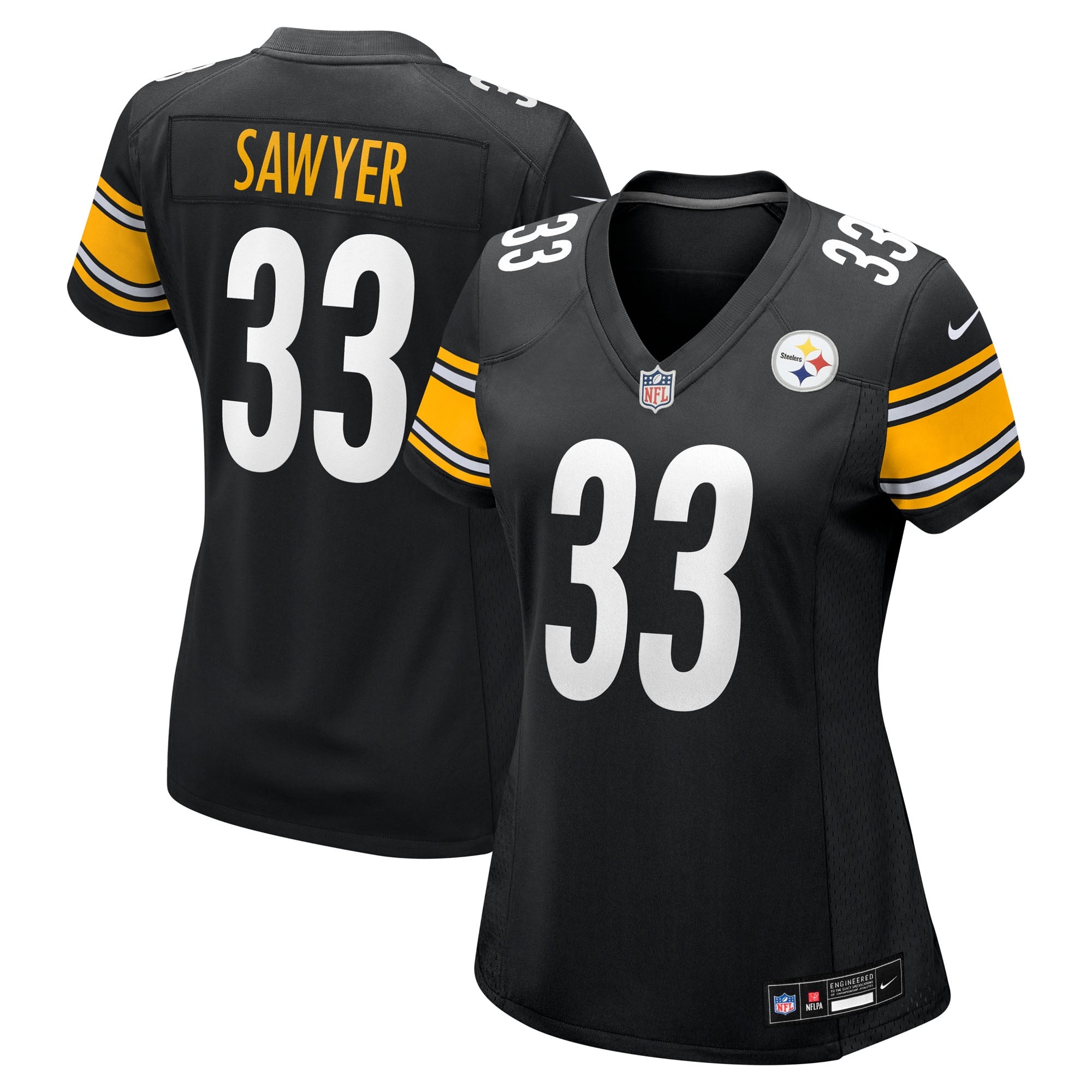 Jack Sawyer Pittsburgh Steelers Nike Women's Alternate Game Jersey - Gold/Black - Image 5