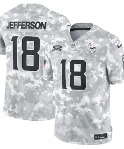 Justin Jefferson Minnesota Vikings Nike 2024 Salute to Service Limited Jersey - Arctic Camo