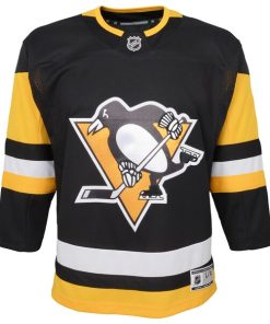 Alternative view of Pittsburgh Penguins Youth Home Premier Blank Jersey - Black