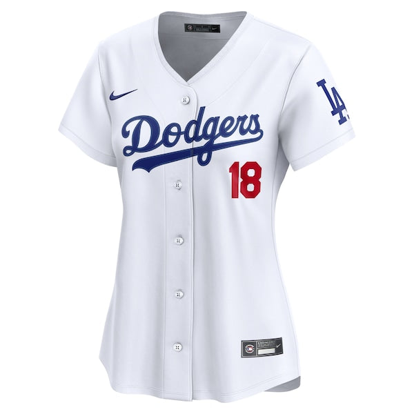 Yoshinobu Yamamoto Los Angeles Dodgers Nike Dri-FIT Home Limited Jersey - White - Image 2