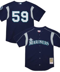 Felix Hernandez Seattle Mariners  Cooperstown Collection Batting Practice Jersey?¨C Navy