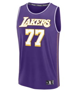 Alternative view of Luka Don?i? Los Angeles Lakers  Fast Break Jersey - Statement Edition - Purple
