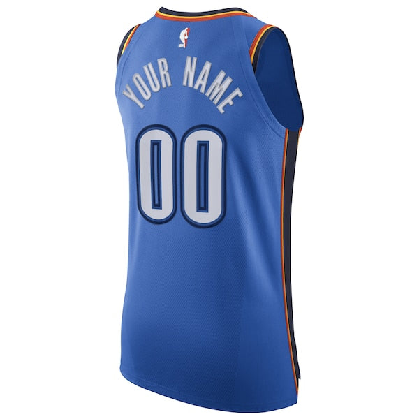 Oklahoma City Thunder Nike Authentic Custom Jersey Blue - Icon Edition - Image 4