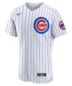 Alternative view of Ernie Banks Chicago Cubs Nike Home Authentic Retired Player Jersey - White