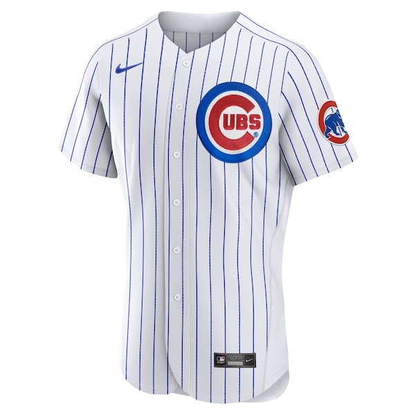 Ernie Banks Chicago Cubs Nike Home Authentic Retired Player Jersey - White - Image 2
