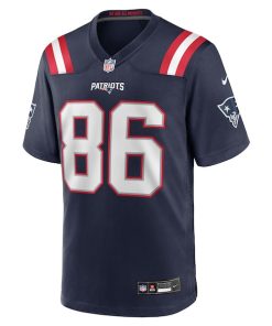 Alternative view of Efton Chism III New England Patriots Nike Team Game Jersey -  Navy