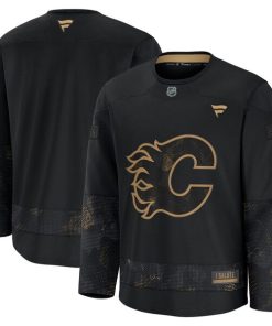 Calgary Flames  2024 Military Appreciation Practice Jersey - Black