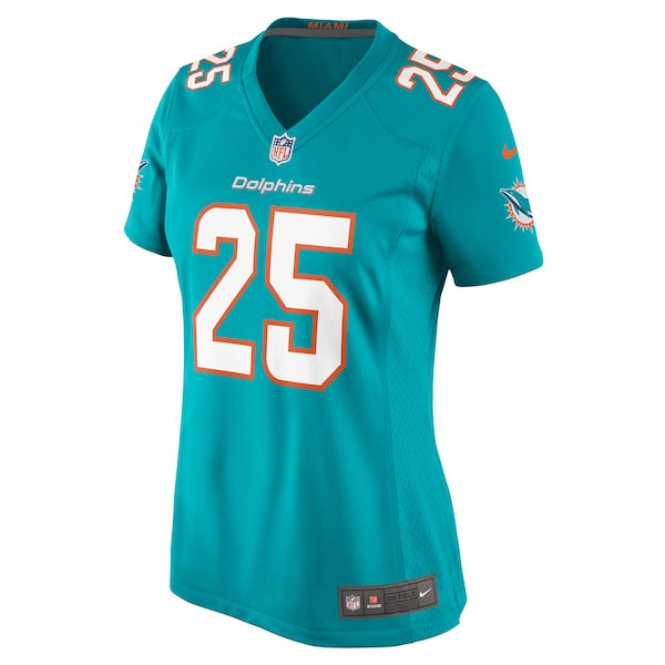 Jaylen Wright Miami Dolphins Nike Women's Game Jersey - Aqua - Image 2
