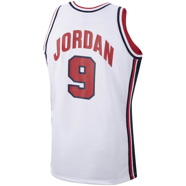 Men's USA Basketball Michael Jordan White 1992 Authentic Jersey - Image 3