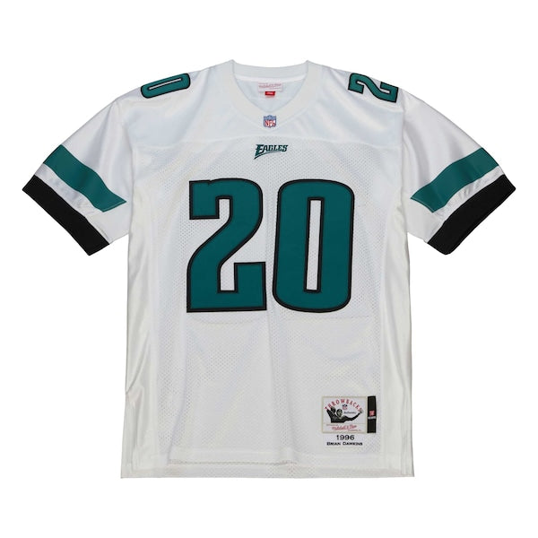 Brian Dawkins Philadelphia Eagles 1996 Authentic Throwback Retired Player Jersey - White/Black - Image 4