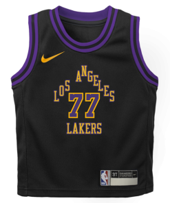 Alternative view of Luka Don?i? Los Angeles Lakers Nike Preschool 2025/26 City Edition Swingman Jersey - Black