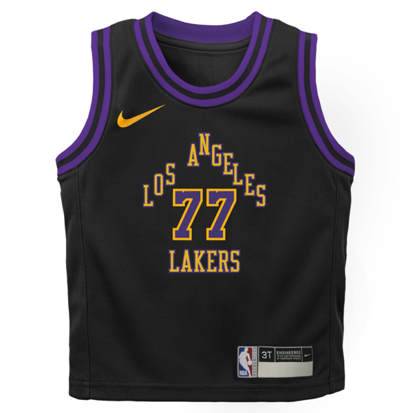 Luka Don?i? Los Angeles Lakers Nike Preschool 2025/26 City Edition Swingman Jersey - Black - Image 2
