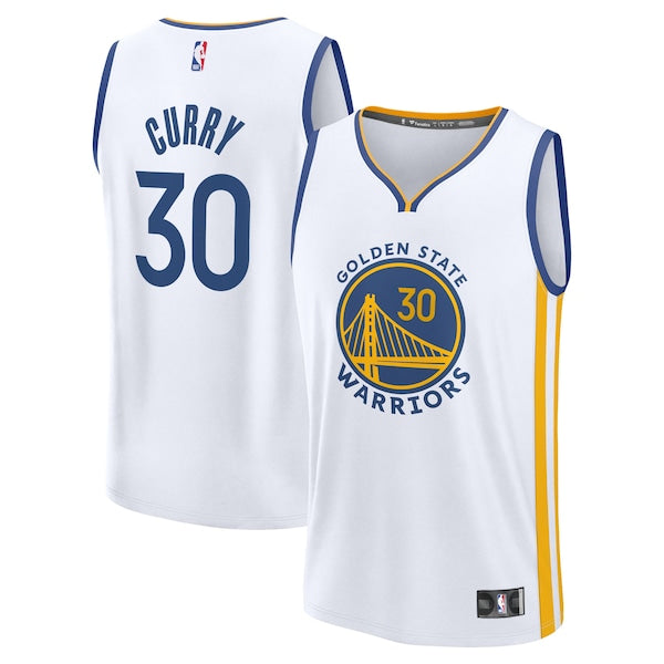 Stephen Curry Golden State Warriors Youth Fast Break Replica Player Jersey - Association Edition - White