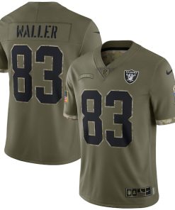 Darren Waller Las Vegas Raiders Nike 2022 Salute To Service Limited Jersey - Olive