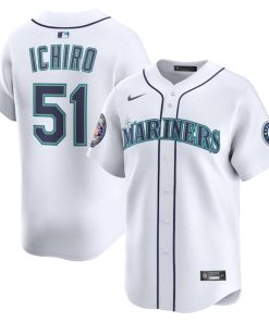 Ichiro Suzuki Seattle Mariners Nike 2025 National Baseball Hall of Fame Nike Home Limited Player Jersey - White/Aqua