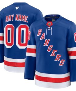 Alternative view of New York Rangers  Home Premium Custom Jersey - Royal/Navy/White