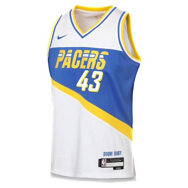 Pascal Siakam Indiana Pacers Nike Youth 2025/26 City Edition Swingman Jersey - White - Image 2